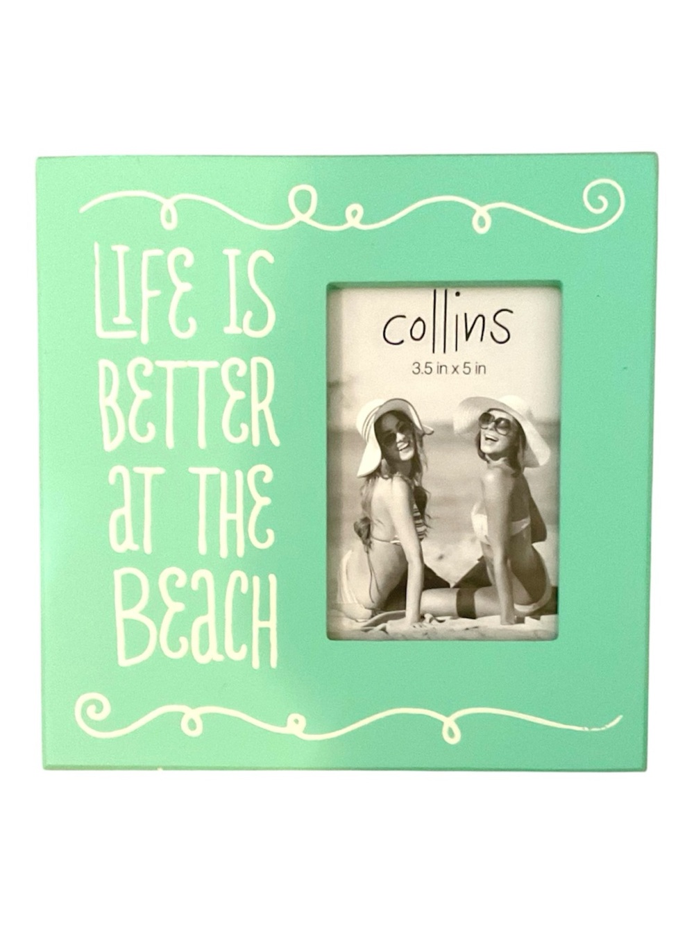 Mint Green "Life Is Better At The Beach" Wooden Picture Frame